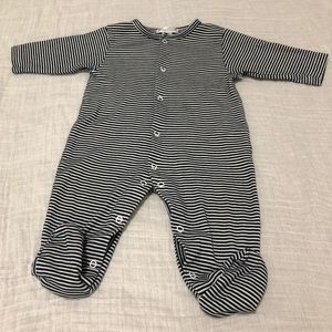 Kissy Kissy Unisex Striped Footie